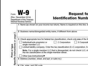 Form W-9 – IRS Forms and Letters